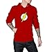 Decrum Flash Red Logo Superhero Pullover Hoodie For Men XL