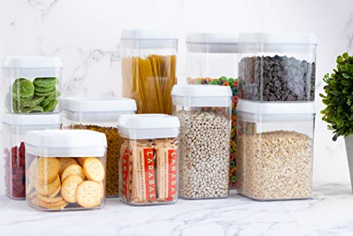 Homeries Storage Containers 10 Pieces Set Durable Stackable BPA Free with Airtight Lids - Keeps Food Dry & Fresh for Home Kitchen & Restaurant