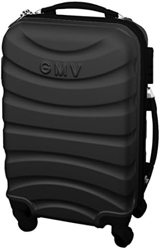 Hard Shell ABS 4 wheel Spinner Lightweight Hand Luggage Cabin Travel Trolley (DARK GREY)