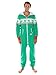 Tipsy Elves Ugly Christmas Sweater Party - Fair Isle Green Adult Jumpsuit