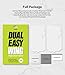Ringke Dual Easy Full Cover Wing (2 Pack) Screen Protector Designed for Galaxy S20 Ultra (2020)