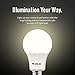 SunLabz Energy-Saving LED Light Bulbs - A19, Soft-White, 60-Watt Equivalent, E26 Socket, Non-Dimmable, Pack of 6