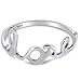 925 Sterling Silver LOVE Script High Polished Ring Available in Sizes 4-10