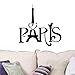 Sandistore Eiffel Tower Paris Love Vinyl Art Wall Stickers Home Mural Decal Decor