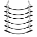Donner 15cm Guitar Effect Pedal Cable Flat Patch Cable Black 6-Pack
