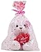 Ritmika Stuffed Teddy Bear Plush LED Toy with I Love You Heart Pillow, White 12