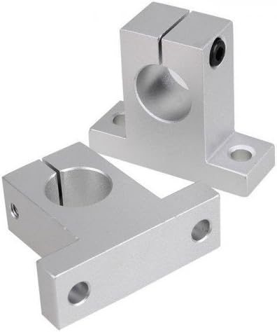 Aarya 3D Sk8 8 mm Bore Linear Rail Shaft Optical Axis Clamping Guide End Support for xyz Axis -2 Pieces