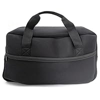 Orchidtent Portable Travel Storage Carrying Case Cover Skin Pouch Bags for Bose SoundTouch 30 Series III Wireless Music System with Handle Straps and Adapter Power Pocke(Black)