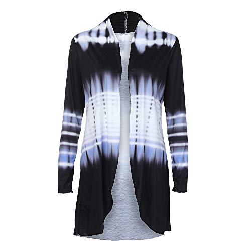 ZOMUSA Womens Boho Irregular Long Sleeve Wrap Kimono Cardigans Casual Coverup Coat Tops Outwear (XXXXXL, Navy )