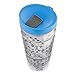 bubba Envy Dual-Wall Insulated Tumbler with Straw, 24 oz., Blue Graphic Triangles