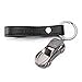 Leather Valet Key Chain Flashlights, Jobon Car Keychain with 2 Modes Bright LED Light, Key Rings for Men, Women Gifts Ideas (Gray)