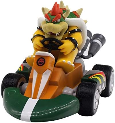 Amazon Pampassk アクション トイフィギュア スーパーマリオブラザーズ 13cm 日本アニメ ルイージ恐竜 ドンキー コング クッパ カート プルバック 車 Pvcフィギュア 子供用 ホットトイ 男の子用 1ピース プルバックカー おもちゃ