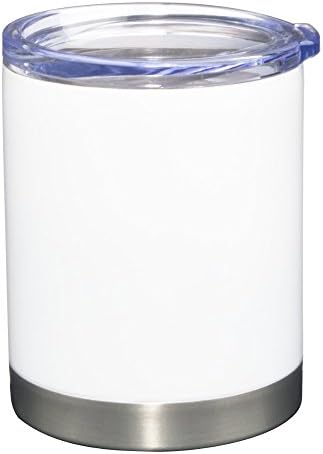 Pro12: Double Wall Stainless Steel, Vacuum Insulated, Condensation Free "Cooler-Style", Drink Through, Clear Acrylic Lid