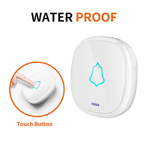 KERUI Wireless Waterproof Panic Touch Button Doorbell 433MHz Emergency Calling Alert F52 for Home Alarm System Security - Thumbnail 3