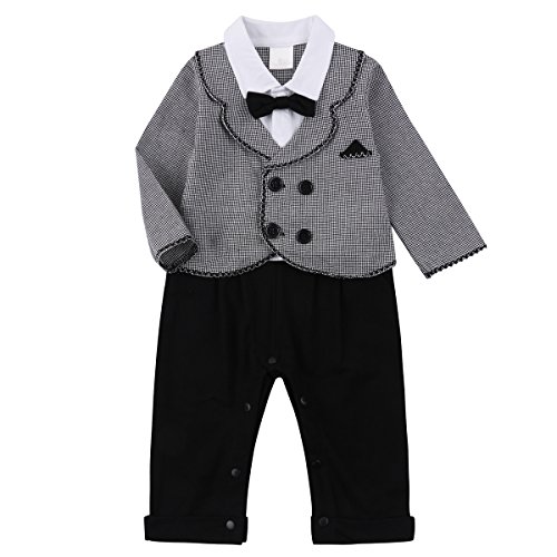 Baby boy tuxedo party suit set 2pcs outfit baby clothin…