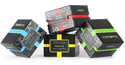 Tea gift sampler gourmet loose leaf 4 flavors tea sampl…