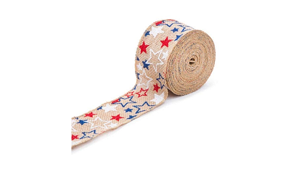 star burlap ribbon