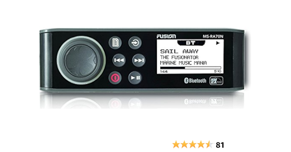 Fusion Entertainment Ms Ra70n Marine Entertainment System With Bluetooth With Nmea 2000 Compatibility Amazon Ca Electronics