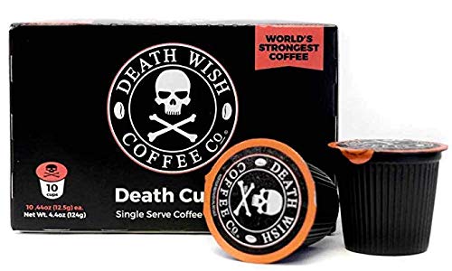 Death Wish Coffee Single Serve Capsules for Keurig K-Cup Brewers, 10 Count,0.44 oz