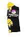MadSportsStuff Wild Paws Crew Socks (Black/Gold, Medium)