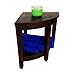 Oasis FULLY ASSEMBLED Teak Corner Shower Bench With Shelf - Shower Sitting, Storage, Shaving Foot Rest