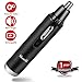 Nose Hair Trimmer for Men Women Rechargeable Nostril Nasal Hair Clippers Powerful Motor Won't Break Aluminum Body Black