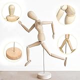 Wooden Figure Mannequin for Drawing - Human posable Art Model,Wood Manikin Body Doll for Artists,Male,12''