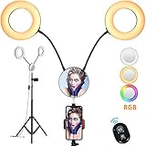 iBesi Dual Ring Light, 11 Light Modes, 2700-6500K, 2019 Upgraded 7