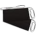 3 Pockets Waist Apron (Pack of 2) - Waitress apron, Kitchen apron, Black apron - by Rmeny (Black)
