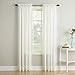 No. 918 Erica Crushed Sheer Voile Rod Pocket Curtain Panel, 51