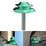 Promisy Wood Lock Miter Router Drill Bits with 45-Degree 1/4