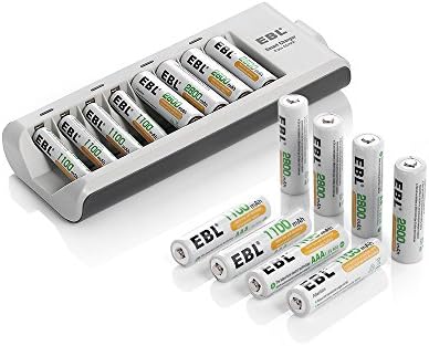 BL 8 Pack 2800mAh AA + 8 Pack 1100mAh AAA with 8 Bay Battery