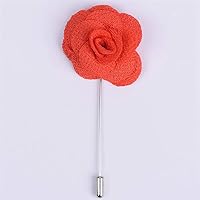 Man Groom Boutonniere Silk Satin Colorful Rose Flower Men Wedding Party Prom Man Suit Corsage Pin Brooch