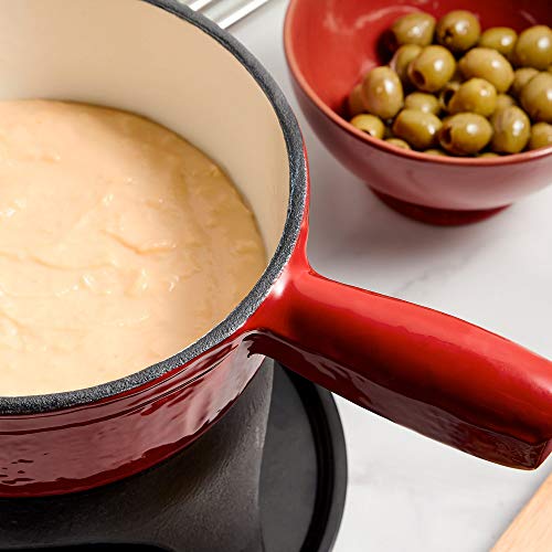 VonShef Swiss Fondue Set, Cast Iron Fondue Pot and 6 Fondue Forks