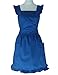 Hyzrz Cute Lovely Cotton Retro Kitchen Cooking Aprons for Women Girls Vintage Baking Victorian Apron with Pockets for Gift (Blue)
