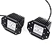 Kawell 2 Pack 18W Flood Off Road LED Pods Light 3x3 Dually Cree Jeep Lamps Dually D2 Pods for SUV Boat 4x4 Jeep Truck Bumper Offroad