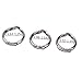 FST Metal Cock Ring, Cock Ring Adjustable Male Metal Penis Ring (Large)