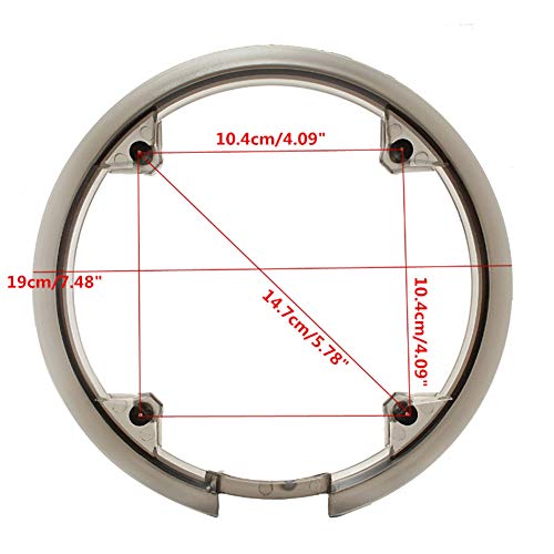 INLAR Bicycle Chainring Sprockets Guard Protector Bike Chainstay Protector Tooth Plate Protection Cover Plastic Fit for 42 Tooth Crankset Shield (as Show)