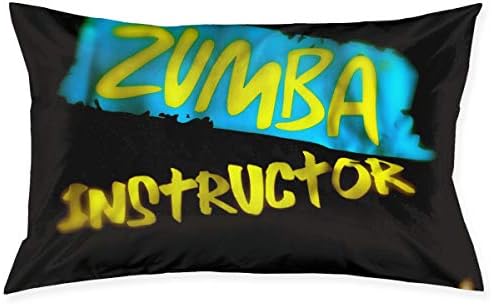 Zumba Instructor Blakc Teal Bedroom Apartment House Rustic Farmhouse Dorm Couch Lumbar Party Set Accent Bed Sleeping Theme Home Decorations Ornament Throw Pillow Bedroom Indoor Sofa