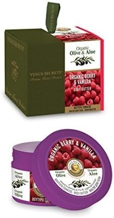 Venus Secrets Body Butter Gift Box 280ml with Organic Berry &amp; Vanilla