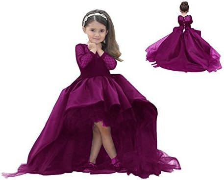 PrettyBridal Grape Flower Girl Dresses For Wedding Birthday Party Gowns US5