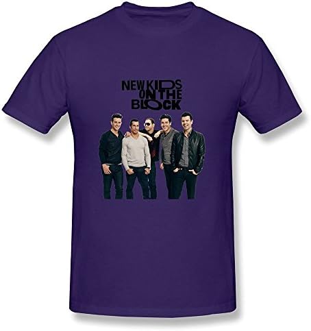 WANXIN Men's New Kids On The Block T-shirt Size M Purple