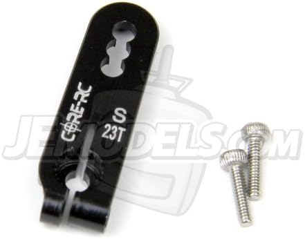 Core-RC Aluminum Short Servo Arm (Black) (23T-KO Propo/JR/Sanwa/Airtronics)