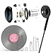 MXditect 2 Pack Sports Earphones with Horn Earbuds with Mic Stereo Wired In-Ear Earphones 3.5MM Jack Headphones for iPhone/Android Black
