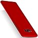 YIHAILU Samsung Galaxy S8 Plus Case Smoothly Skin Shockproof Ultra Thin Slim Full Body Protective Cover For S8+ 6.2 Inch (Silky Red)
