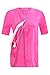Pink Breast Cancer Recovery Tee with Internal Drain Management Pockets, 2X-Large