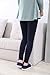 Beloved Lucia Girls Spring and Autumn Floral Embroidery Cotton Leggings Navy