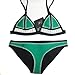 FLORAVOGUE FARRAH Blanket Stitch Crochet Neoprene Bikini Triangle Swimsuit Set