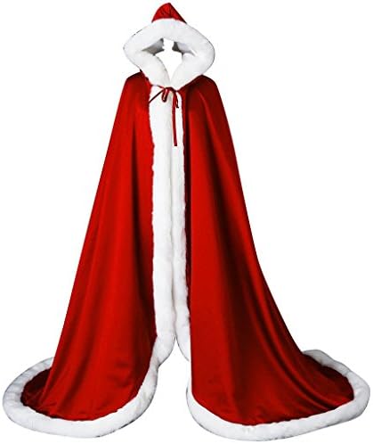 FNKSCRAFTยฎ Women Long Hooded Bridal dress cloak Bride Cape Wedding Cloak Winter Warm Party Scarves Wraps