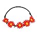 AWAYTR Lady Girl Fashion Bohemian Flower Crown Floral Garland Headbands (B-Mixed Color-9Pcs)